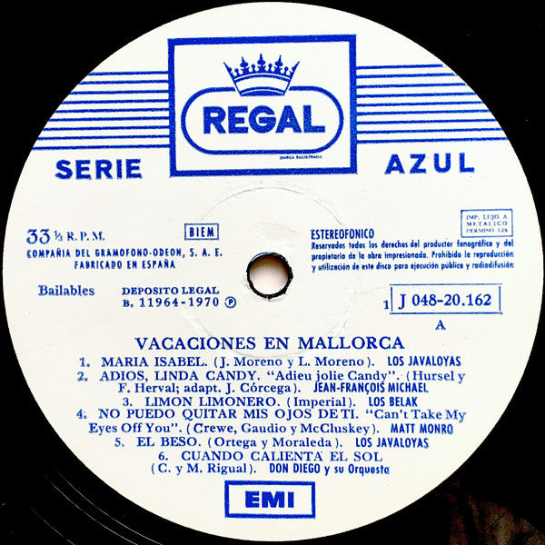Various : Vacaciones En Mallorca (LP, Comp)