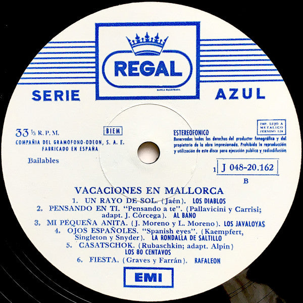 Various : Vacaciones En Mallorca (LP, Comp)