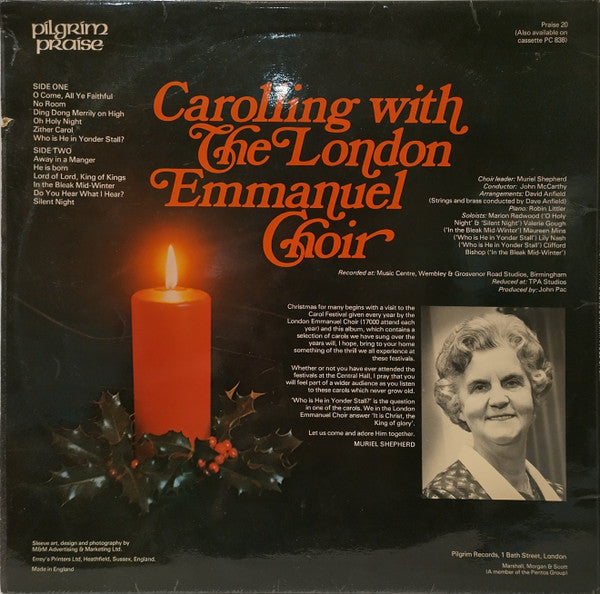 London Emmanuel Choir : Carolling With The London Emmanuel Choir (LP, Album)