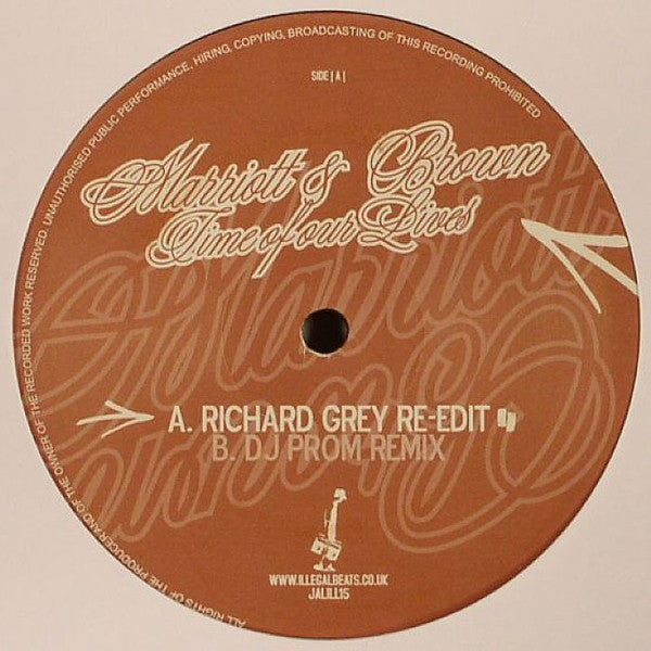 Marriott & Brown : Time Of Our Lives (12")