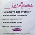 Sara Jorge : Shock To The System (CDr, Single, Promo)