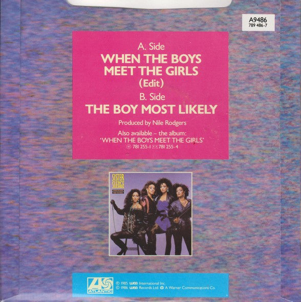 Sister Sledge : When The Boys Meet The Girls (7", Single)