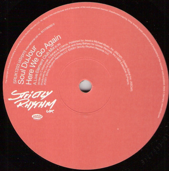 Soul DuJour : Here We Go Again (12")