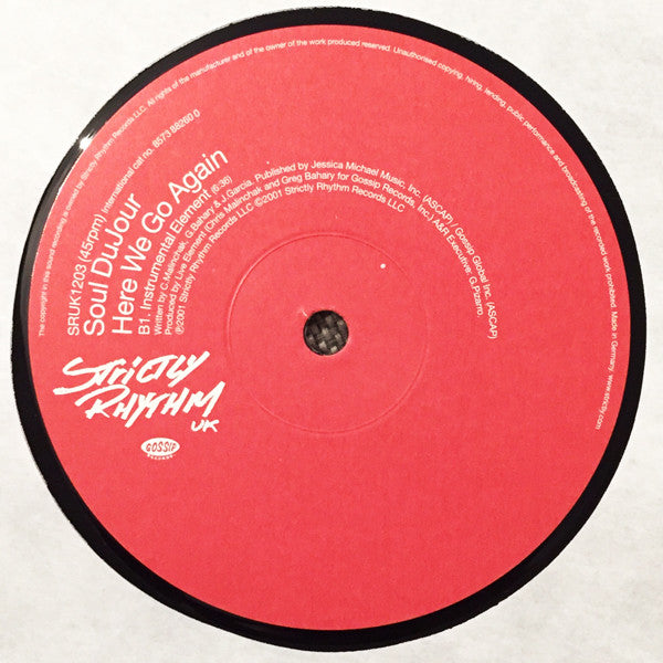 Soul DuJour : Here We Go Again (12")
