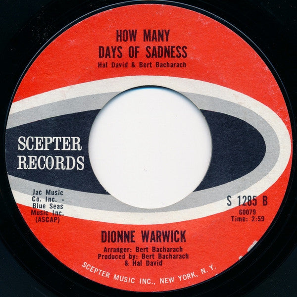 Dionne Warwick : Reach Out For Me (7", Single)