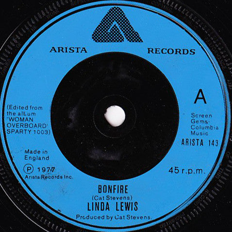 Linda Lewis : Bonfire (7")
