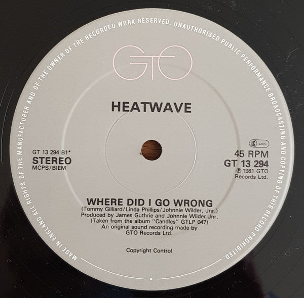 Heatwave : Posin' Til Closin' (12")