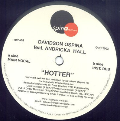 Davidson Ospina : Hotter (12")