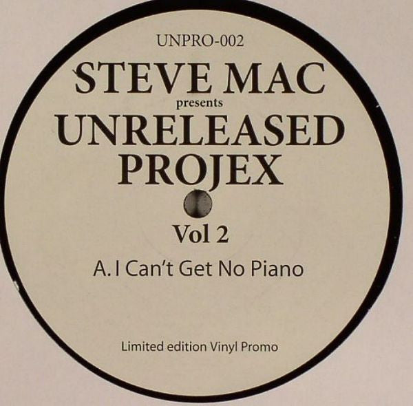 Steve Mac : Unreleased Projex Vol. 2 (12")