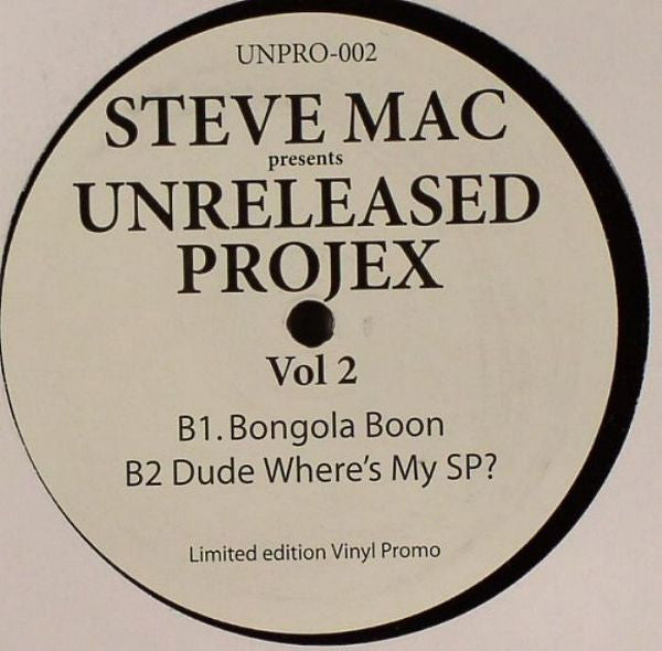 Steve Mac : Unreleased Projex Vol. 2 (12")