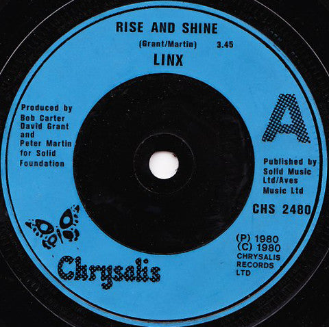 Linx : Rise And Shine (7", Single)