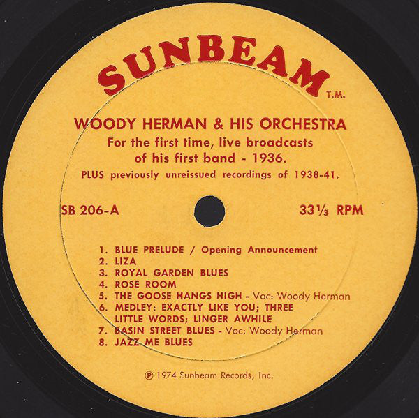 Woody Herman And His Orchestra : Blues In The Night - Rare Live Broadcast Of Nov. 8 1936 And Unreissued Recordings Of 1938-41 (LP, Comp)