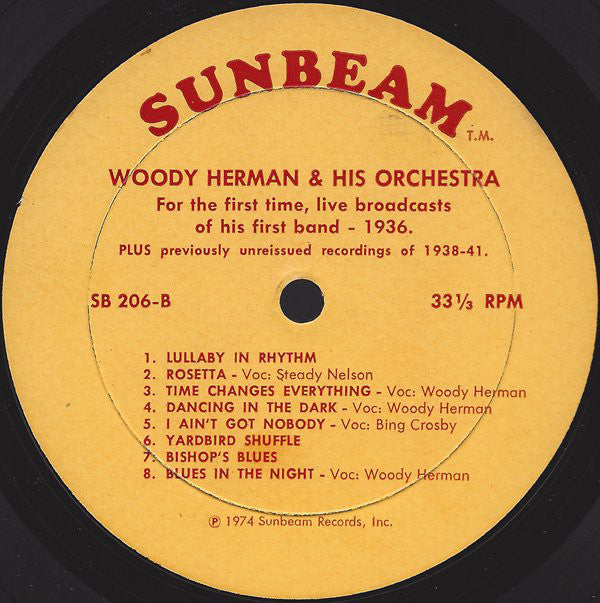 Woody Herman And His Orchestra : Blues In The Night - Rare Live Broadcast Of Nov. 8 1936 And Unreissued Recordings Of 1938-41 (LP, Comp)