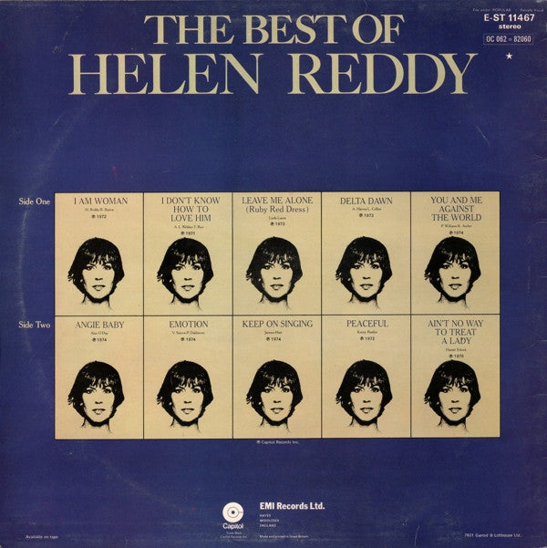 Helen Reddy : The Best Of Helen Reddy (LP, Comp, Red)
