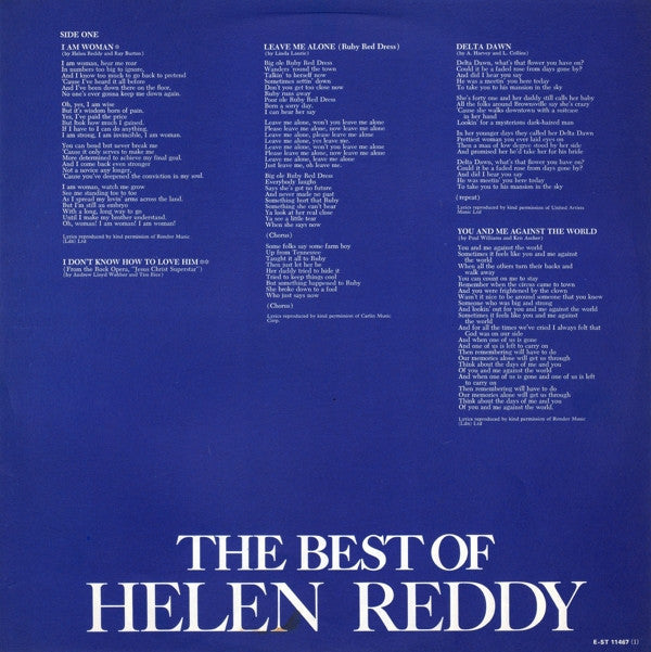 Helen Reddy : The Best Of Helen Reddy (LP, Comp, Red)