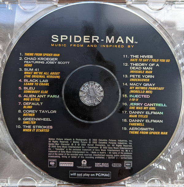 Various : Music From And Inspired By Spider-Man (CD, Comp)