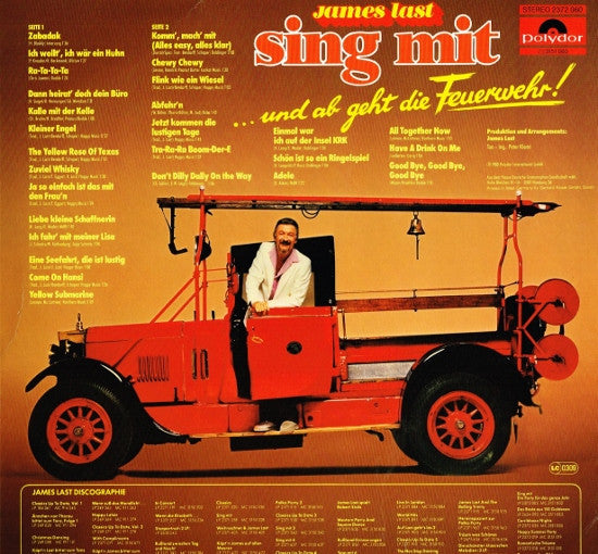 James Last : Sing Mit 8 - ... Und Ab Geht Die Feuerwehr! (LP, Album)
