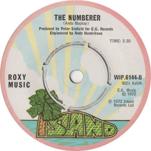 Roxy Music : Virginia Plain (7", Single, Lab)