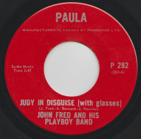 John Fred & His Playboy Band : Judy In Disguise (With Glasses) (7", Single)