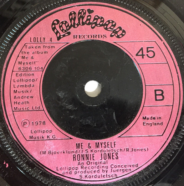 Ronnie Jones : Groovin' (7", Single)