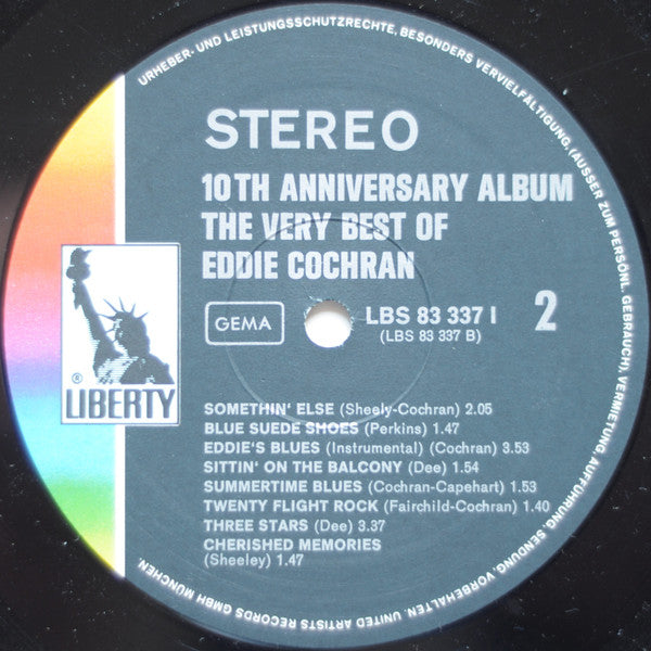 Eddie Cochran : The Very Best Of Eddie Cochran (LP, Comp)