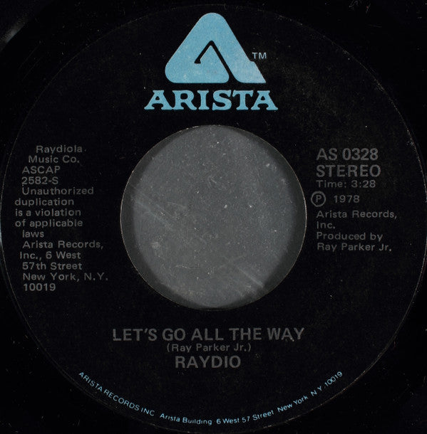 Raydio : Is This A Love Thing (7", Styrene)