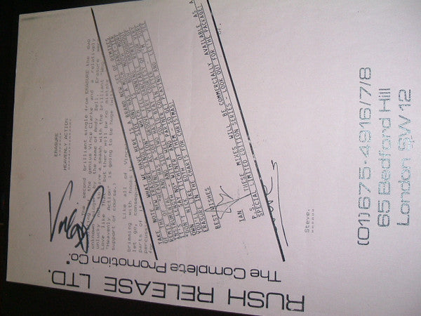 Erasure : Heavenly Action (Yellow Brick Mix) (12", Single, W/Lbl)