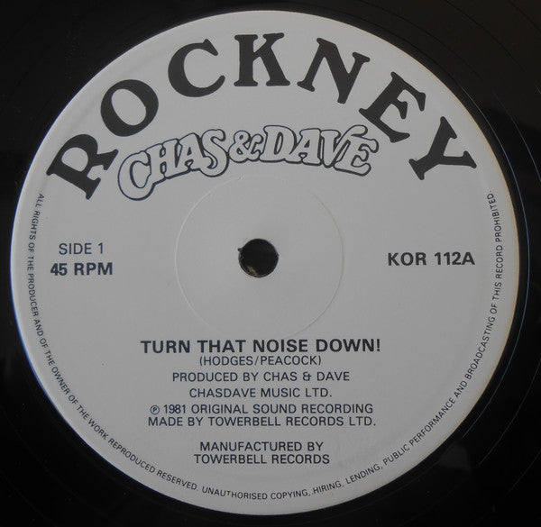 Chas And Dave : Turn That Noise Down (12")
