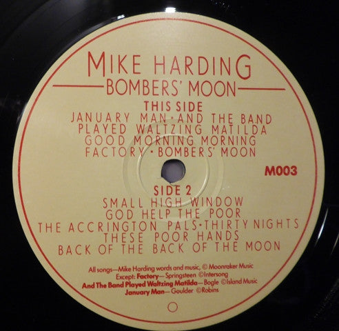 Mike Harding (2) : Bombers' Moon (LP, Album, Gat)