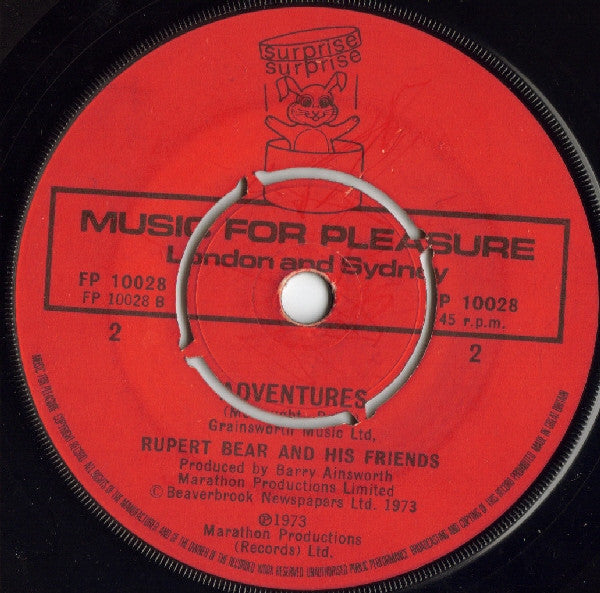 Rupert Bear & His Friends : You Can't Catch Me (7")
