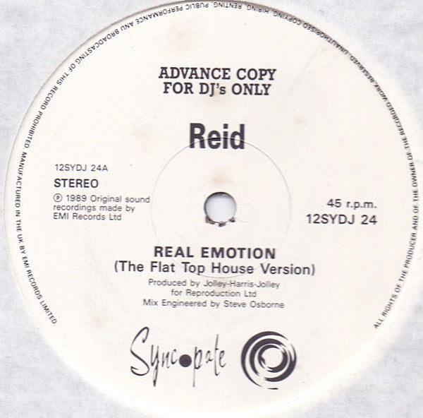 Reid : Real Emotion (12", Advance)