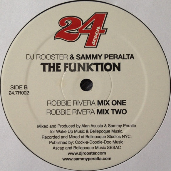 DJ Rooster & Sammy Peralta : The Funktion (12")