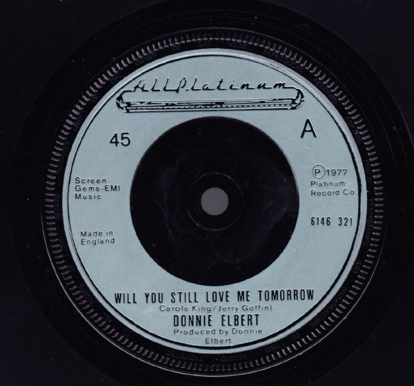 Donnie Elbert : Will You Love Me Tomorrow / What Do You Do (7", Single)