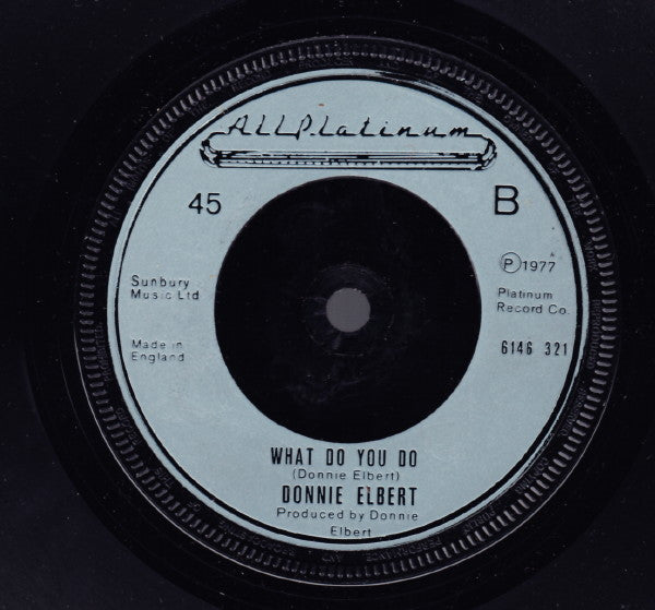 Donnie Elbert : Will You Love Me Tomorrow / What Do You Do (7", Single)