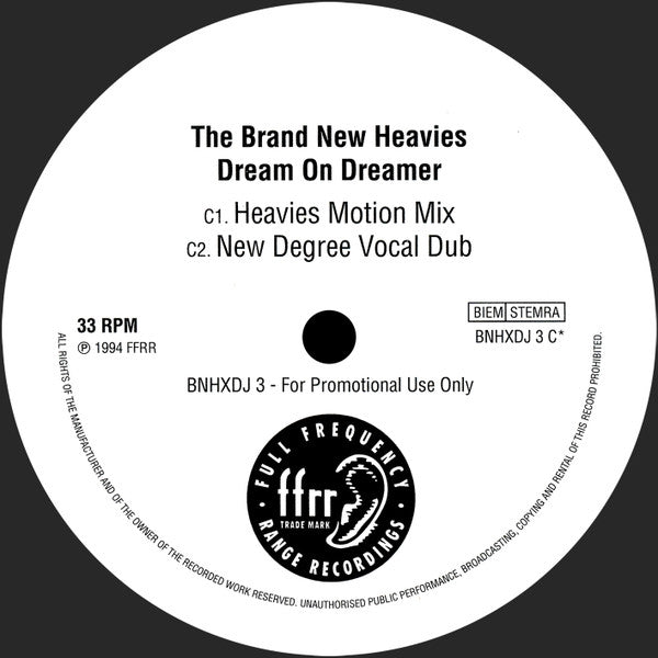 The Brand New Heavies : Dream On Dreamer (2x12", Promo)