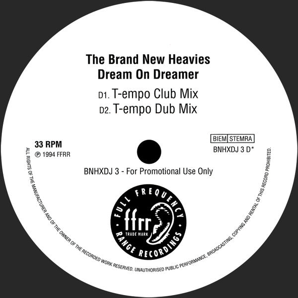 The Brand New Heavies : Dream On Dreamer (2x12", Promo)