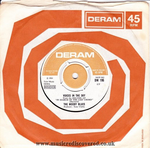 The Moody Blues : Voices In The Sky / Dr. Livingstone I Presume (7", Single)