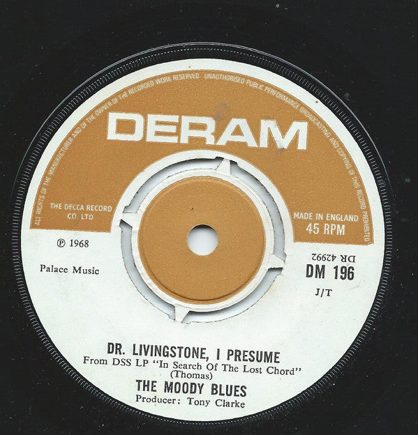 The Moody Blues : Voices In The Sky / Dr. Livingstone I Presume (7", Single)