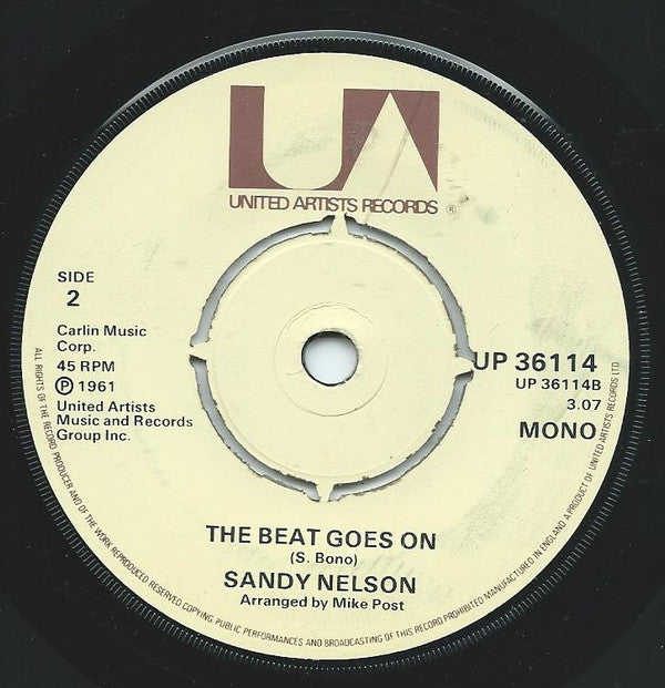 Sandy Nelson : Let There Be Drums (7", Mono)