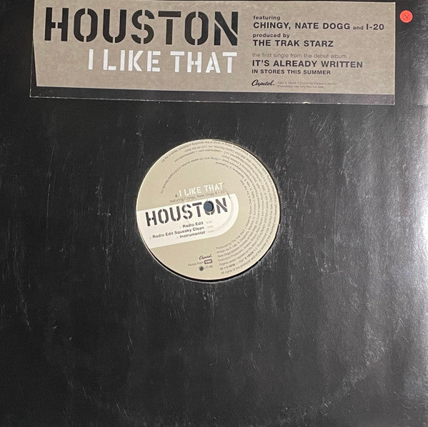 Houston (2) : I Like That (12", Promo)