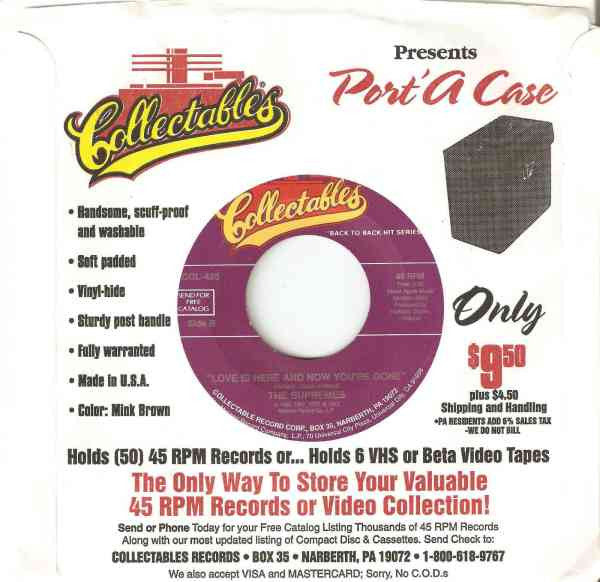 The Supremes : You Keep Me Hangin' On · Love Is Here And Now You're Gone (7")