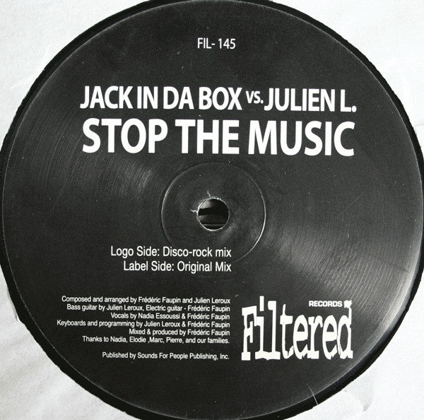 Jack In Da Box vs. Julien Leroux : Stop The Music (12")
