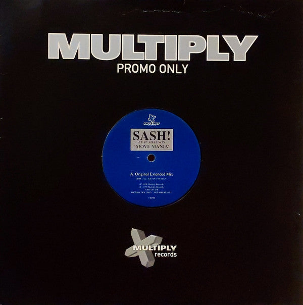Sash! Feat. Shannon : Move Mania (12", Promo)