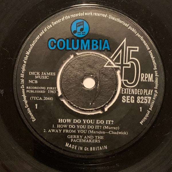 Gerry & The Pacemakers : How Do You Do It? (7", EP, Mono)