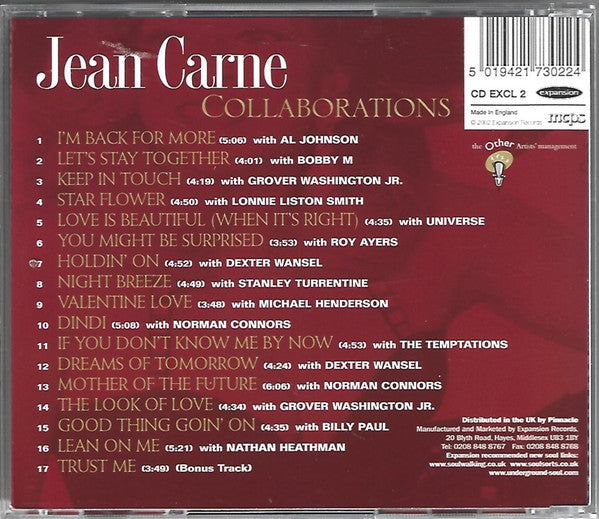 Jean Carn : Collaborations (CD, Comp)