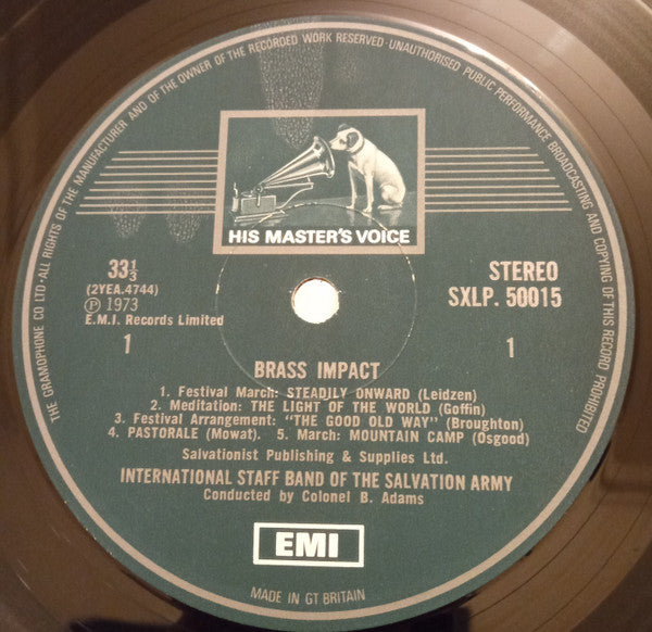 International Staff Band Of The Salvation Army : Brass Impact (LP, Album)