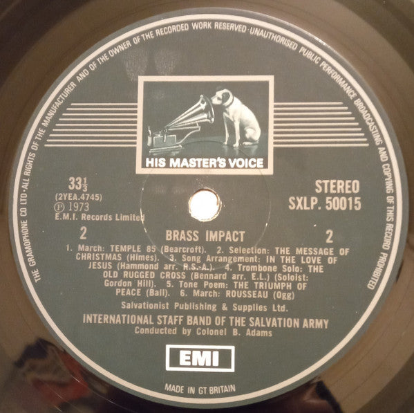 International Staff Band Of The Salvation Army : Brass Impact (LP, Album)