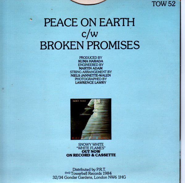 Snowy White : Peace On Earth (7", Single)