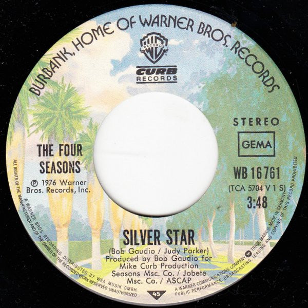 The Four Seasons : Silver Star (7", Single)