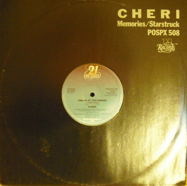 Cheri : Come And Get These Memories (12")